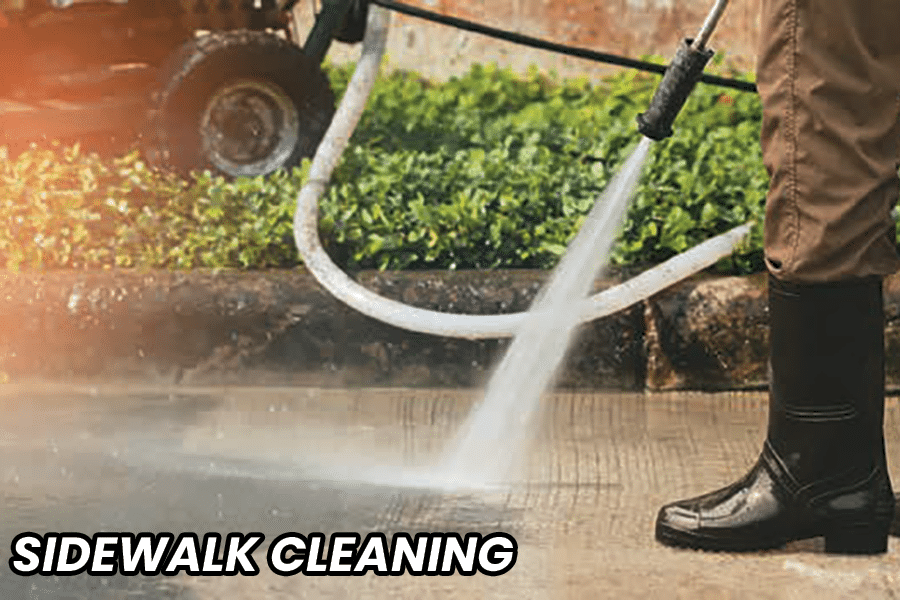 SPW Sidewalk cleaning